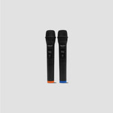 PERSANG Two UHF Wireless Microphone with Upto 7 Hours Playtime - Auto Connect Recharageable 100ft Rage Receiver, 1/4 Audio Connector Jack, Light Weight Mic for Karaoke, Sound Mixer, PA & Car Audio Persang Karaoke