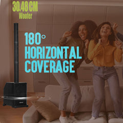 PERSANG Astra 12 6000 watts peak Power , Portable Line Array Speaker 180 Degree Coverage, Large 30.48CM Woofers, TWS Functions, Portable Detachable Bars, Multi-Connectivity Bluetooth, SD Card, USB slot