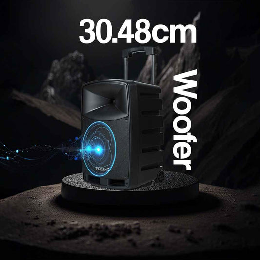 PERSANG Octane 9 Premium (12) 30.48 CMS Trolley Speaker | 2X UHF Karaoke Wireless Mic | Upto 7 Hrs Playtime | 100 Watts RMS/1000 PMPO| 30.48 cm Driver | Audio & Music Recording | Bluetooth/Aux/USB & SD Card,1 Year Warranty Persang Karaoke