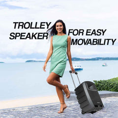 PERSANG Octane 9 Premium (12) 30.48 CMS Trolley Speaker | 2X UHF Karaoke Wireless Mic | Upto 7 Hrs Playtime | 100 Watts RMS/1000 PMPO| 30.48 cm Driver | Audio & Music Recording | Bluetooth/Aux/USB & SD Card,1 Year Warranty