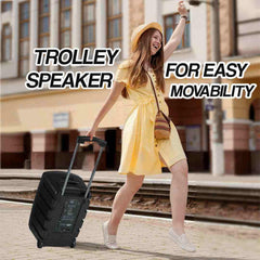 PERSANG Octane 9 (15) 38.10 cms Premium Trolley Speaker | 2X UHF Wireless Mic | Upto 7 Hours Playtime | 100 Watts RMS/1000 PMPO, 38.1 cm Driver, Bluetooth, Aux, USB, SD Card & FM | 1 Year Warranty