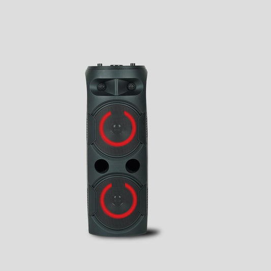 PERSANG Onyx Sound Party Speaker With Microphone , 40W RMS with Dual Bass 16.51 CM Drivers, 4 Hours Playtime, with Dynamic Light, Bluetooth 5.1, SD Card, USB, AUX & TWS Options Connectivity