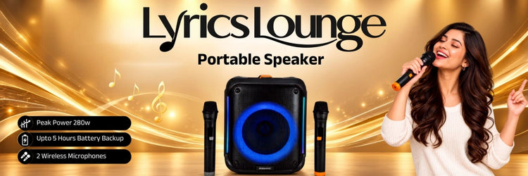 Persang Lyrics Lounge Portable Bluetooth Speaker