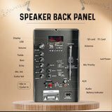PERSANG Melody Mix 12 Inch Trolley Speaker | Two Wireless Microphone | 320W Peak Power | LED Lights | TWS, USB, Bluetooth | Upto 4 Hrs Battery | Recording & Mic Controls