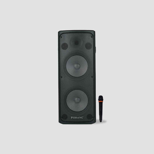 PERSANG Onyx 10 Tower Speaker | 60 Watts RMS / 600 PMPO Speakers with (25.4 cm) Dual Woofers | Mono Bluetooth Speaker | Upto 4 Hrs Playback Time with Type C Charging,Multi-Connectivity Party Speakers