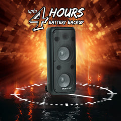 PERSANG Onyx 8 Tower Speaker | 50 Watt RMS/500 PMPO with (20.32 cm) Dual Woofers | Mono Bluetooth Speaker |Upto 4 Hours Play Time with Type C Charging,Multi-Connectivity Party Truly Wireless Speakers Persang Karaoke