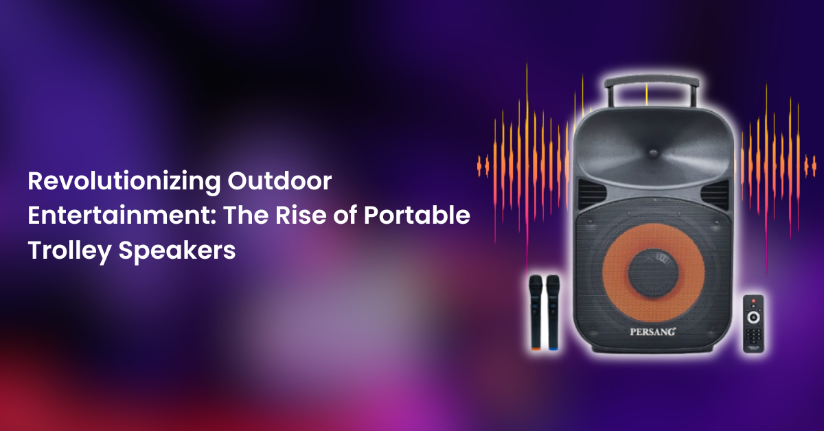Portable trolley speakers are the best choice for outdoor entertainment.